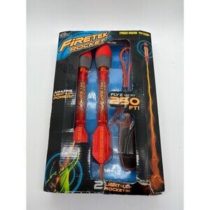Zing Firetek Rocket 2 Pack Light-Up Power Toy Flies Up to 250 FT!